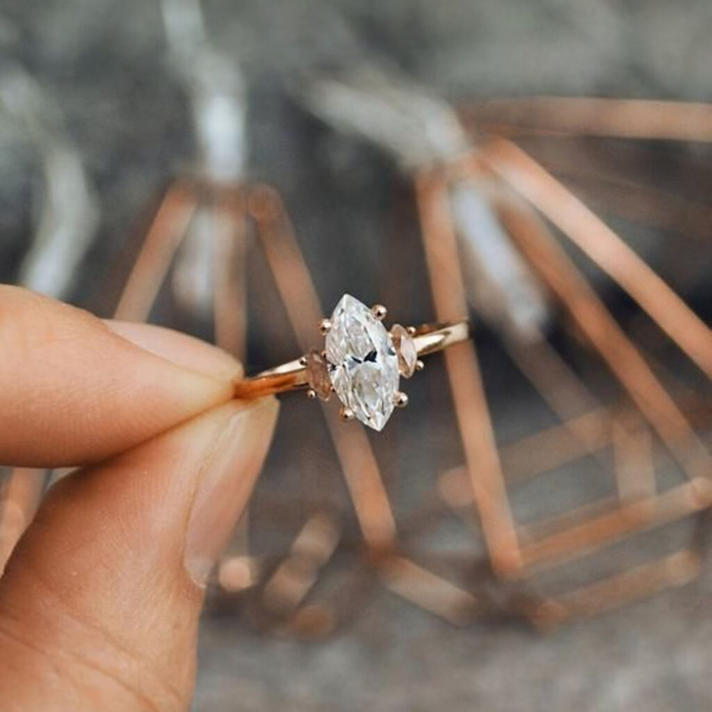 Marquise Diamond Cut in Engagement Rings Are Echoes of Eternal Love